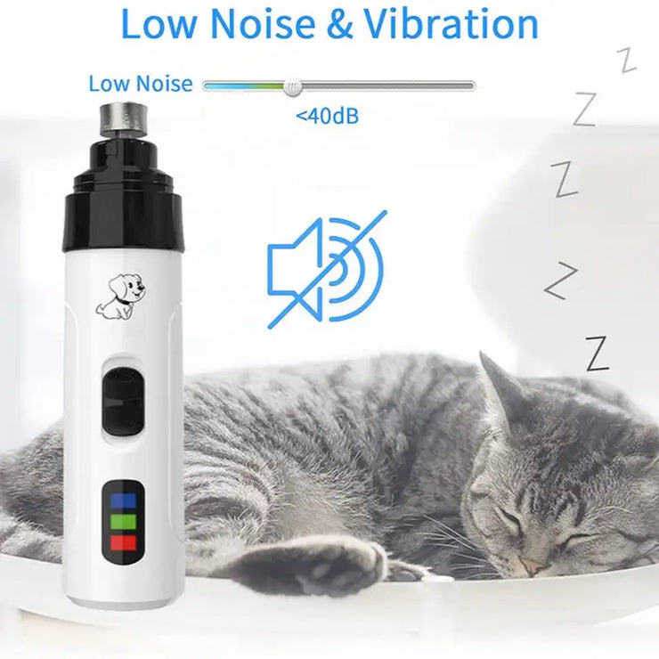 Pet Nail Grinder USB Rechargeable Dog Electric Nail Clipper
